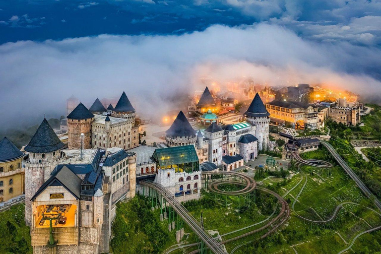 a castle on a train track