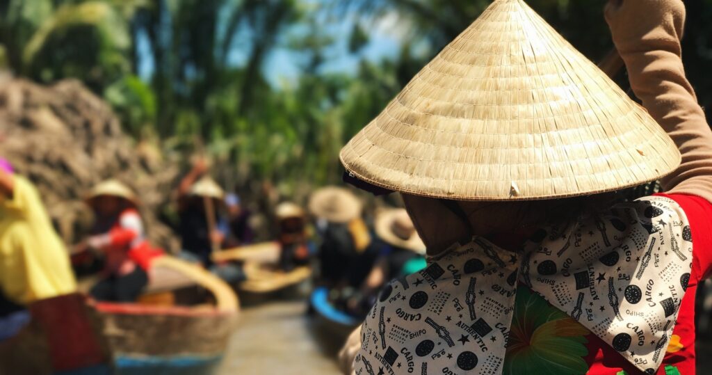 a person wearing a hat