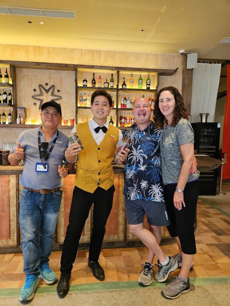 a group of people posing for the camera