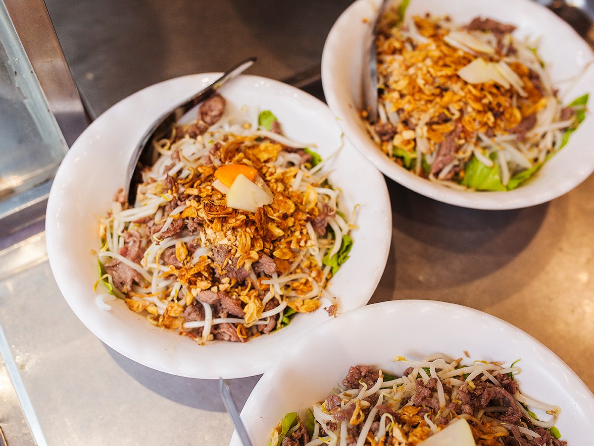 a bowl of food on a plate