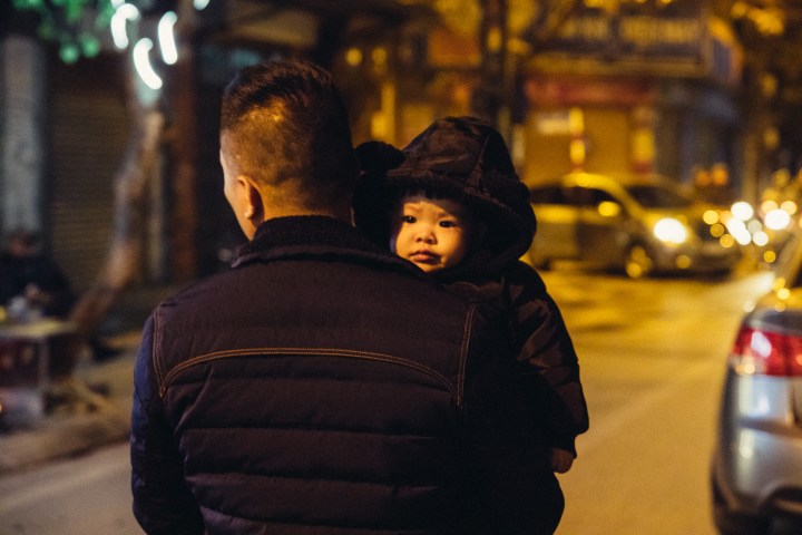 a person talking on a cell phone