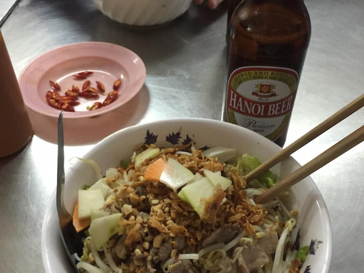 a plate of food on a table