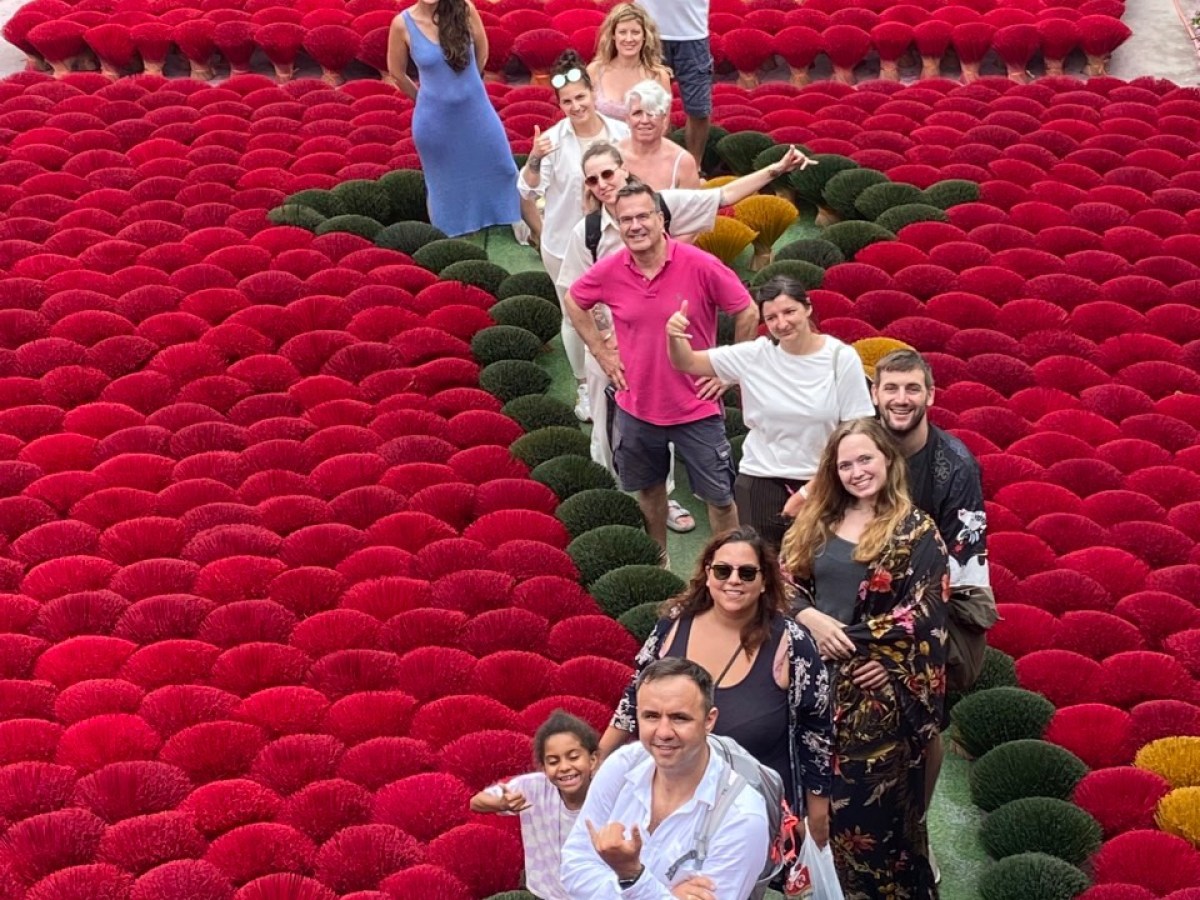 a group of colorful flowers