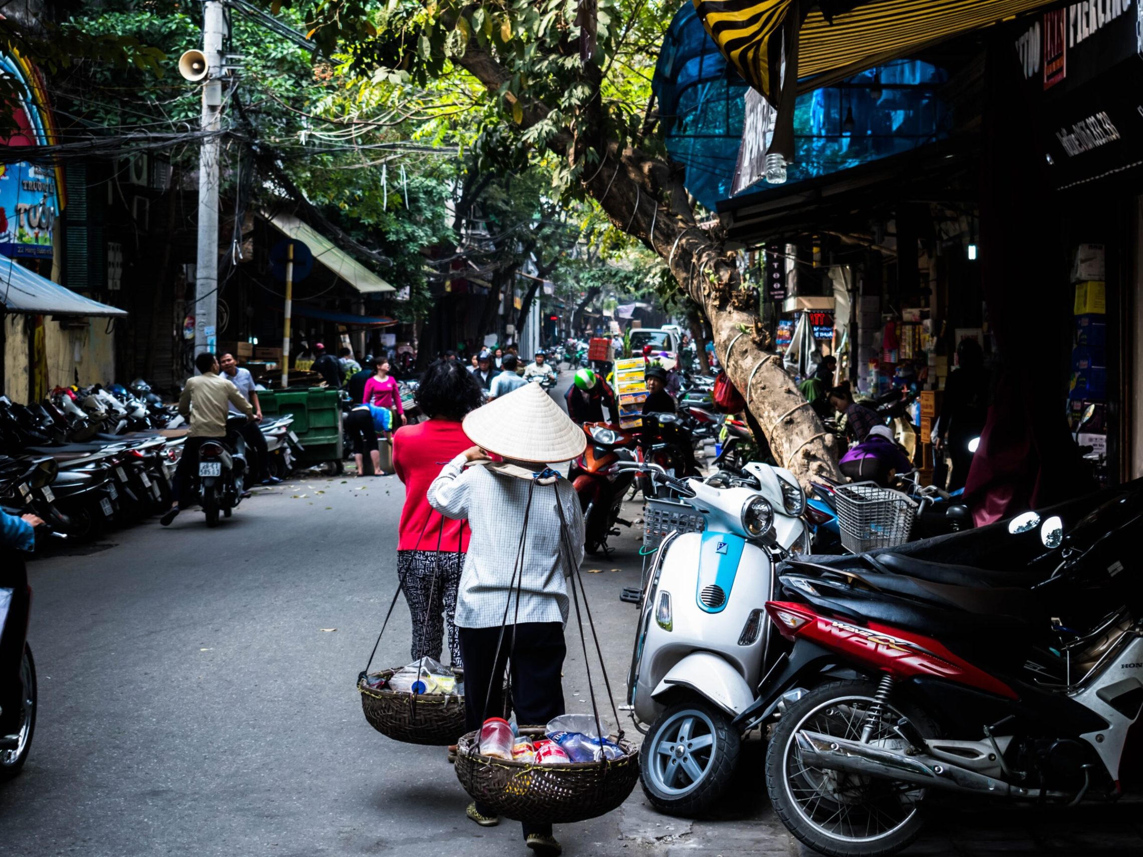 a motorcycle parked on the side of a road