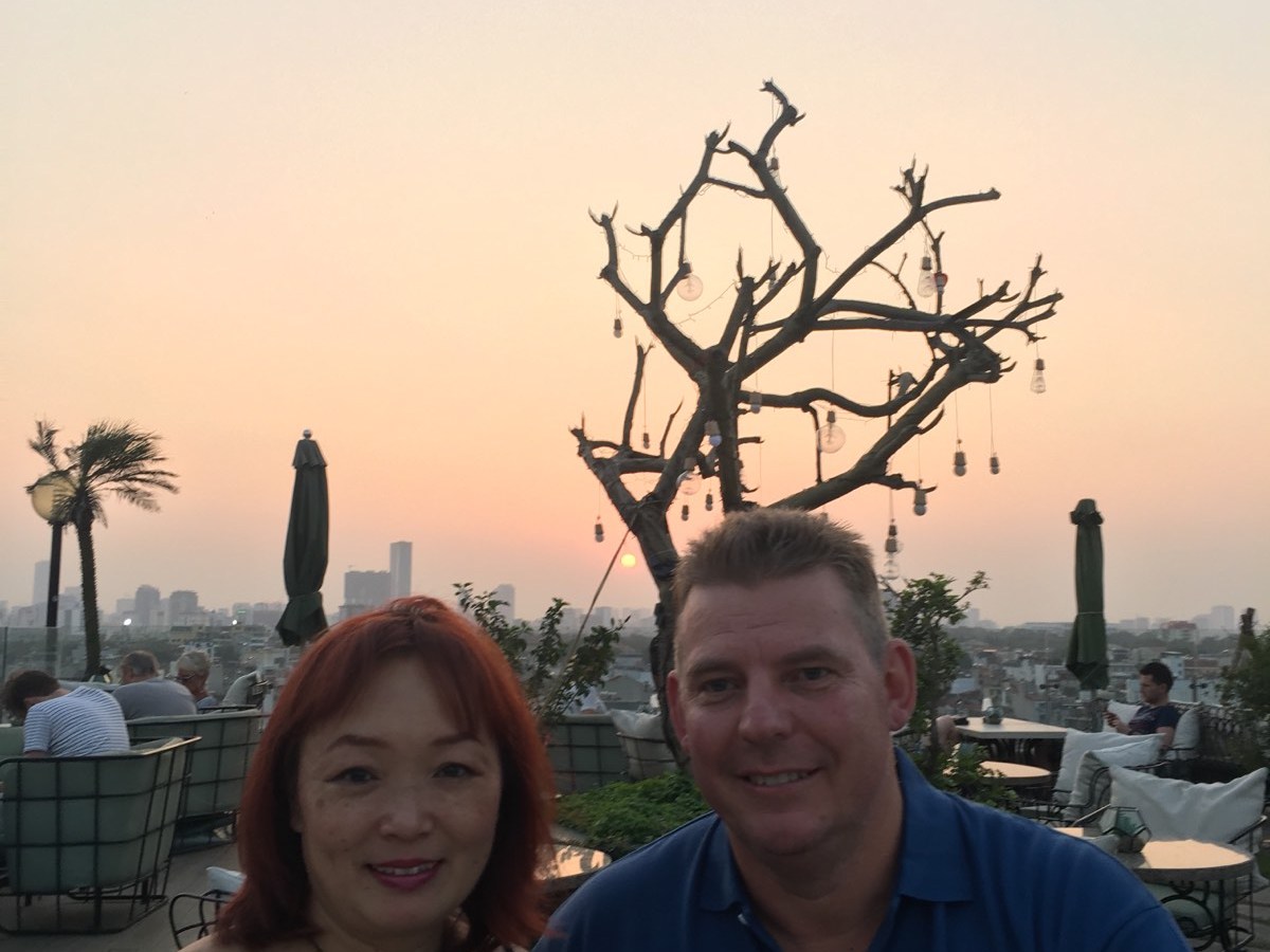 a group of people posing for the camera