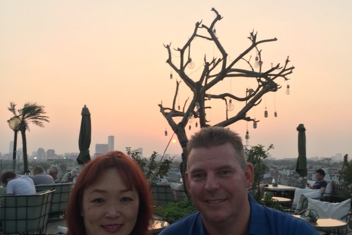 a group of people posing for the camera