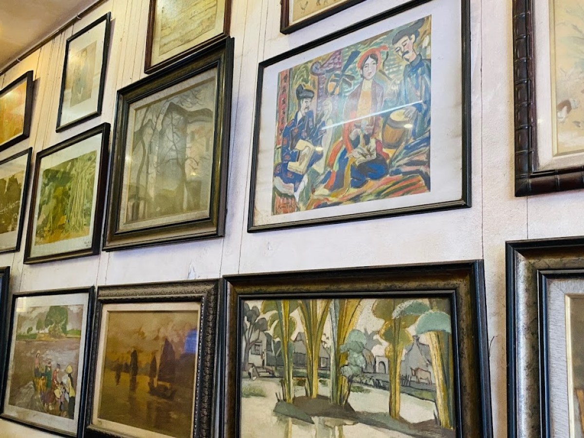 a painting on the wall