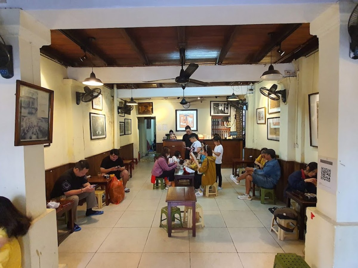 a group of people in a room