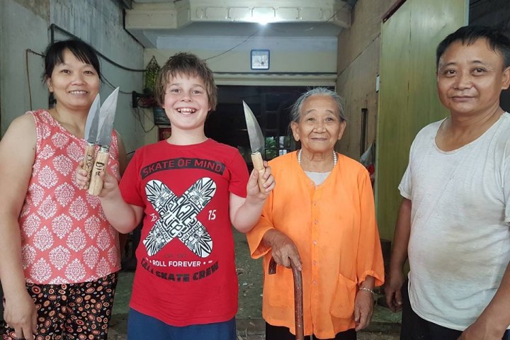 a group of people posing for the camera