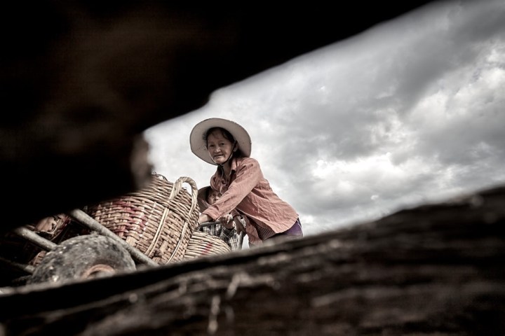 a person sitting on the ground