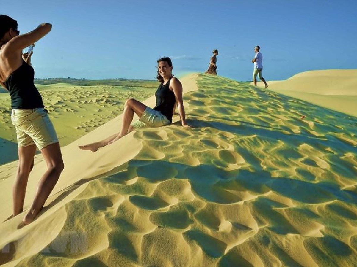a person standing on a beach