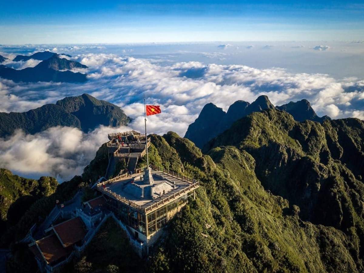 a view of a snow covered mountain