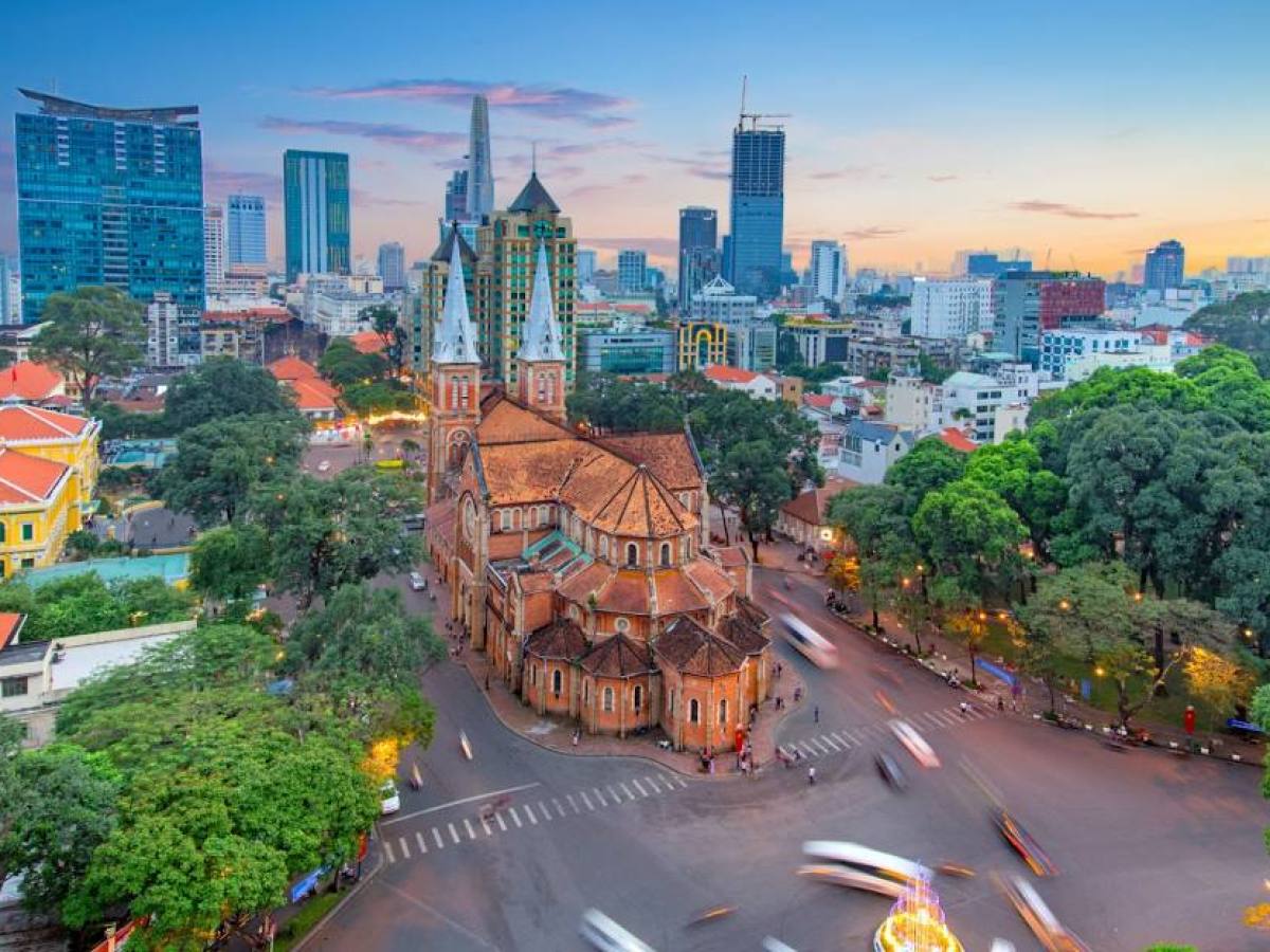 a view of a city street