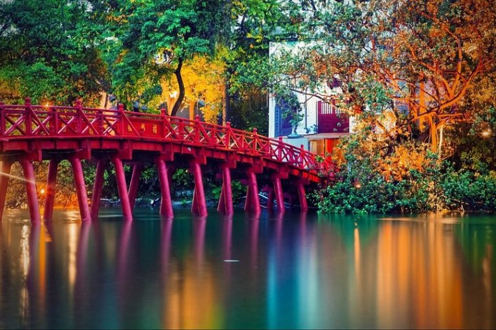 a long bridge over some water